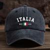 Baseballkappe mit italienischer Flagge Modische Vielseitige Schirmmütze Outdoor Herrenkappe Trend