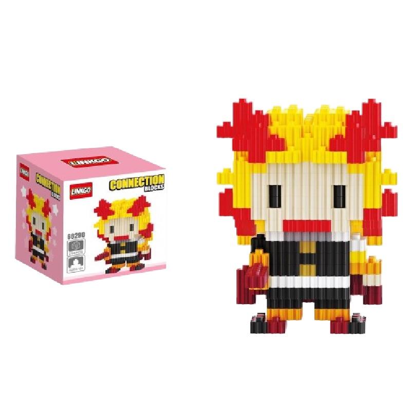 Demon Slayer Miniature Building Blocks Creative Assembled Cartoon Puzzle Toy