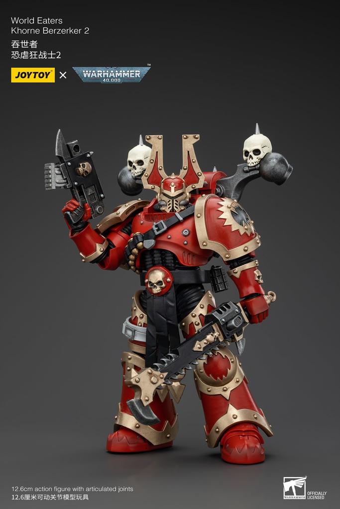 JOYTOY Warhammer World Eater Khorne Berzerker II Scale Action Figure 40,000 1/18 (Assembled)