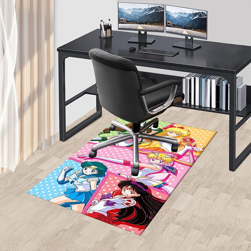 Sailor Moon Chair Mat: Anime-Inspired Home Decor Rug for Sofa , Office , Bedroom , Living Room - Gift Idea for Fans of Sailor Moon.1259a 60cm by 90cm