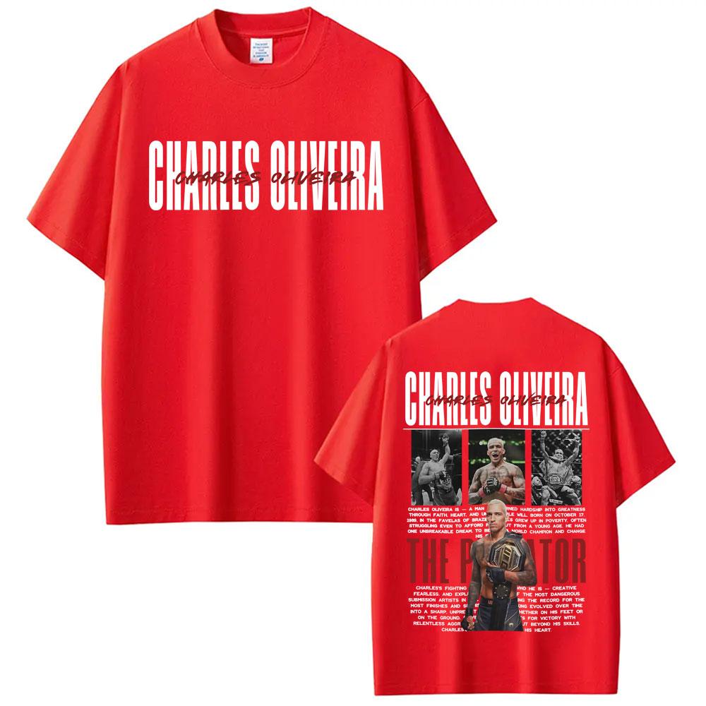 Limitiertes Do Bronx Charles Oliveira Retro Grafik T-Shirt Unisex Kleidung 100% Baumwolle Übergroße T-Shirts Modetrend Cooles T-Shirt