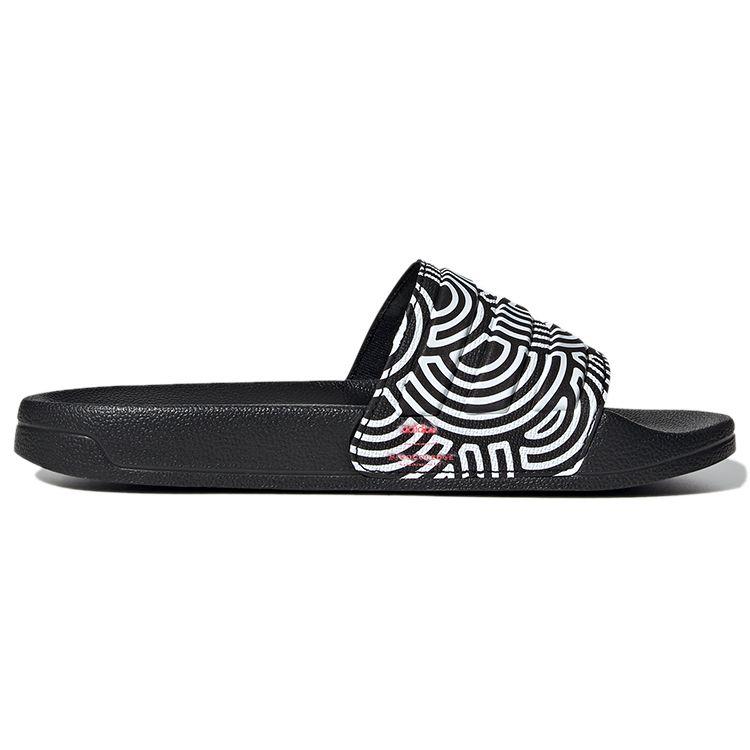Adidas Adilette Shower Comfortable Sports Rubber Sole Non-Slip Slide Sandals Women Footwear Black White FX1200