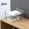 Clear Paper Holder Desk Organizer Stackable Transparent Layers PET File Rack Space Saving Tray Organizer for A4 Documents And Stationery Accessories