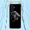 Coole Königslöwen-Mode-Muster-Design Handyhülle Für Samsung Galaxy S25 S24 S23 S22 S21 S20 Plus Ultra Note20 Weich Schwarz
