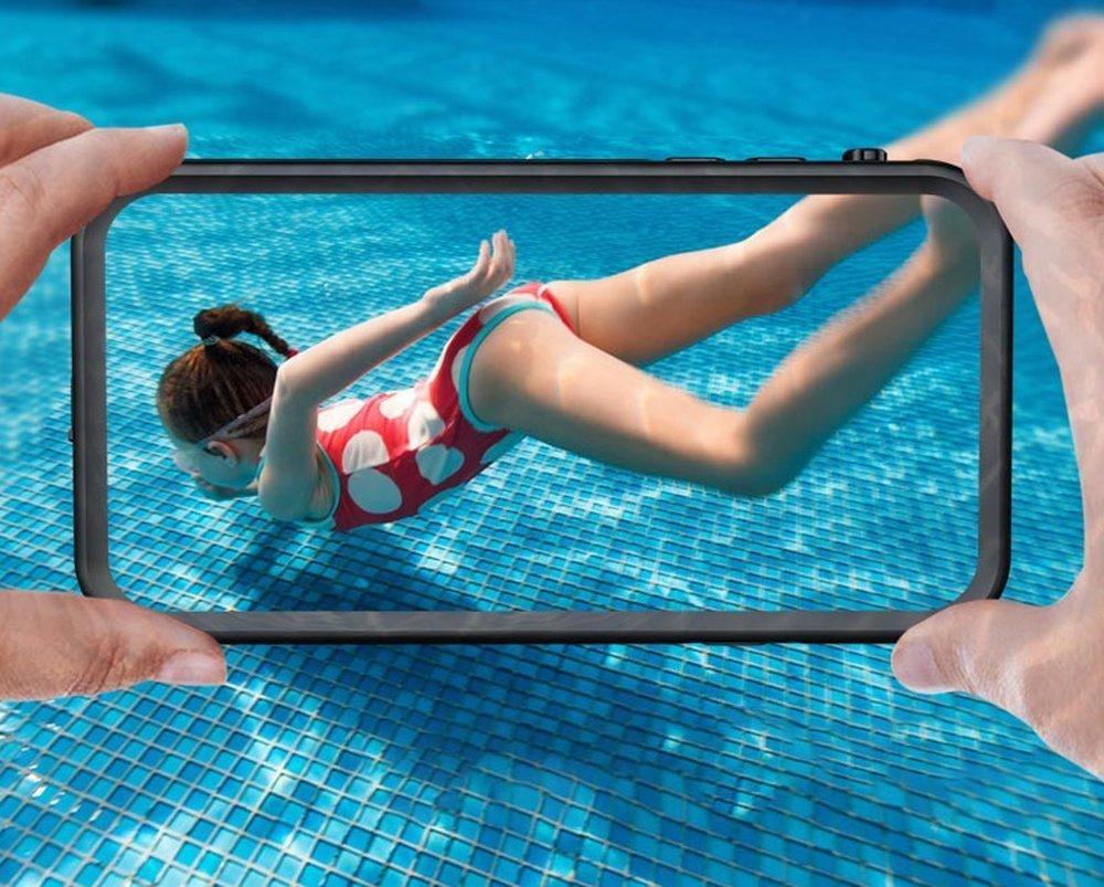 Waterproof Case + Strap for Apple iPhone 12 Mini (Black)