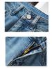 Women's Light Blue High-Waisted Slim-Fit Straight-Leg Jeans - Spring 2025, Pear-Shaped Slimming, Versatile Design