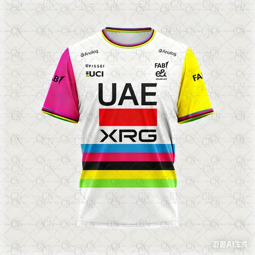 2025 UAE Team XRG Tadej Pogacar World Champ Jersey Children Adult Speed Drying Breathable Mountain Bike Jersey T-shirts