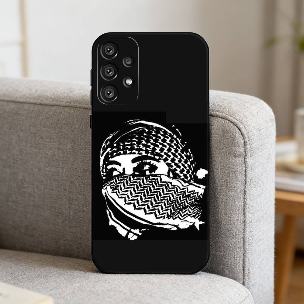 H-Hattah K-Keffiyeh Fashion Phone Case For Samsung S25,S24,S21,S22,S23,S30,Ultra,S20,Plus,Fe,Note,10,9,5G Black Cover