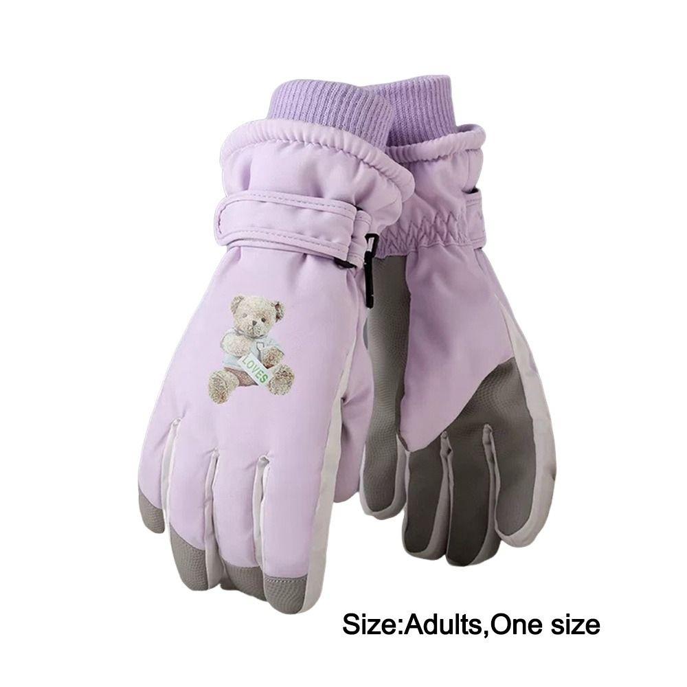 Non-slip Winter Skiing Gloves Warm Outdoor Sports Gloves Fashion Cycling Gloves  for Women