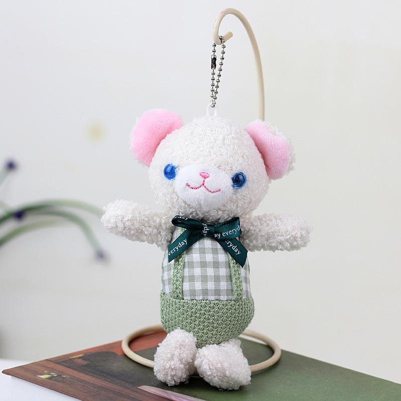 Adorable Teddy Bear Plush Toy With Short Plush Material And Pp Cotton Filling Cute Small Bear Backpack Decoration For Gifts In Pink Blue Green