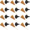 Pack of 24 Miniature Broomstick Witch Hat Set Halloween Party Decorations PVC Crafts Accessories for Home Event