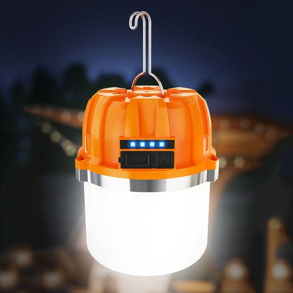 USB Rechargeable LED Camping Lantern High Brightness Long Battery Life Camping Lights with Power Display Waterproof