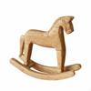 Wooden Rocking Horse Handcrafted Nordic Design Handmade for Art Enthusiasts, Home