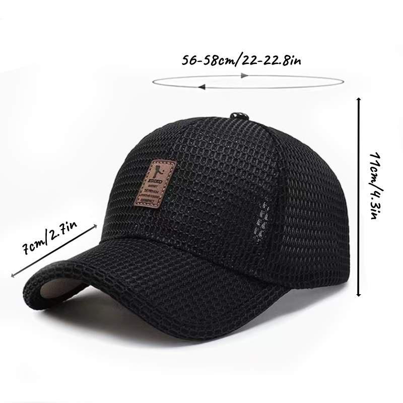 Baseball Mesh Breathable Sun Hat Sunscreen  Sporty Fashionable Outdoor Versatile