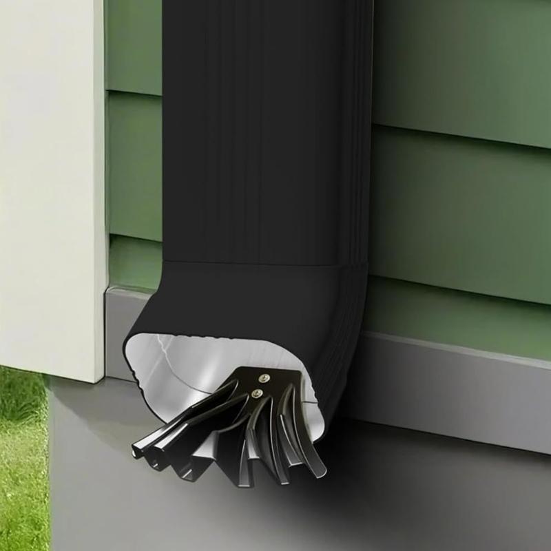 4pcs Adjustable Downspout Diverter Nozzle Extension For Rainwater Drainage With Multiple Angle Rotation