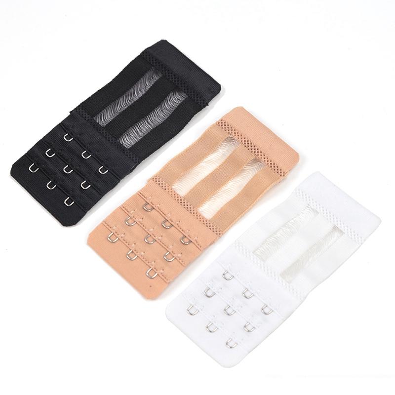 

3 шт./компл. Бюстгальтер с 3 крючками для женщин, сексуальный эластичный удлинитель бретелей бюстгальтера, крючок-клипса, расширитель, регулируемая застежка, аксессуары для интимных вещей One Size