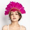 Indian Feather Head Dress Headband New Head-Mounted Feather Headwear Stage Performance Hair Accessories