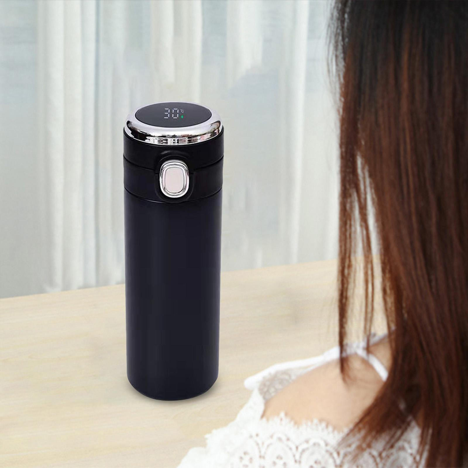 

Изолированный стакан Бутылка для воды Напитки Холодные многоразовые кофейные чашки из нержавеющей стали чёрный