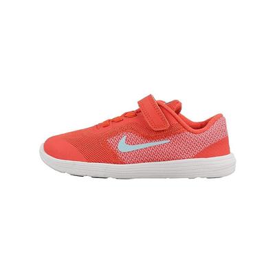 Revolution 3 Non-Slip Shock Absorbing Durable Low-Top Walking Shoes Baby Shoes Pink Orange 819418-802