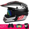 Full Face Mountain Bike Helmet With Goggles Gloves Mask Downhill MTB Trail Riding