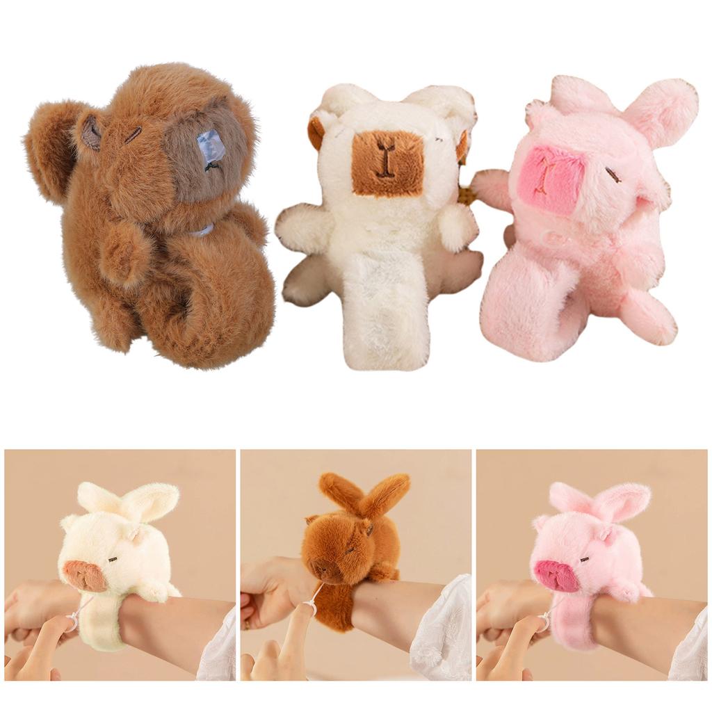 Fashionable Lovely Capybaras Slap Bracelet With Wing Pull Designs and Fun Shaking Feature For Kids and Teens Wear