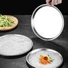 Stainless Steel Cold Skin Plate Circle Tray Dinner Fruit Pastry Platter Turkey Practical Cookie Dish Toddler Serving Snack