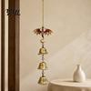 Exquisite Alloy Craft Retro Dragon Hanging Bells, Metal Flying Wind Chime, Rustic Decorative Wall Ornament Fantasy Outdoor Garden for Patio Porch Yard