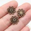 Connettori Fiore a Lavoro Aperto Gancio per Ciondolo Colore Bronzo Antico Creazione Gioielli Accessori Fatti a Mano Connettori per Ciondoli