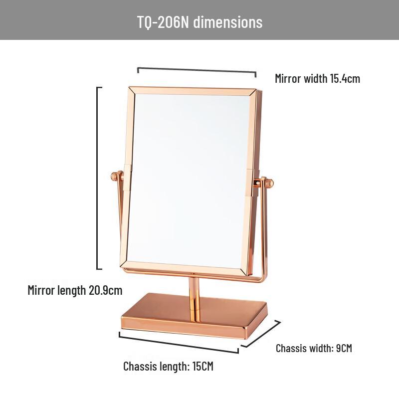 Oeny 7-Inch Folding Rotating Bathroom Makeup Mirror
