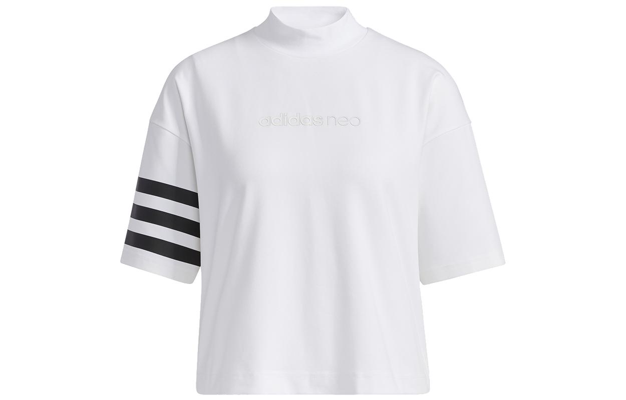 Adidas Neo Drop Shoulder Sleeve T Shirt Women s White GP5469 L