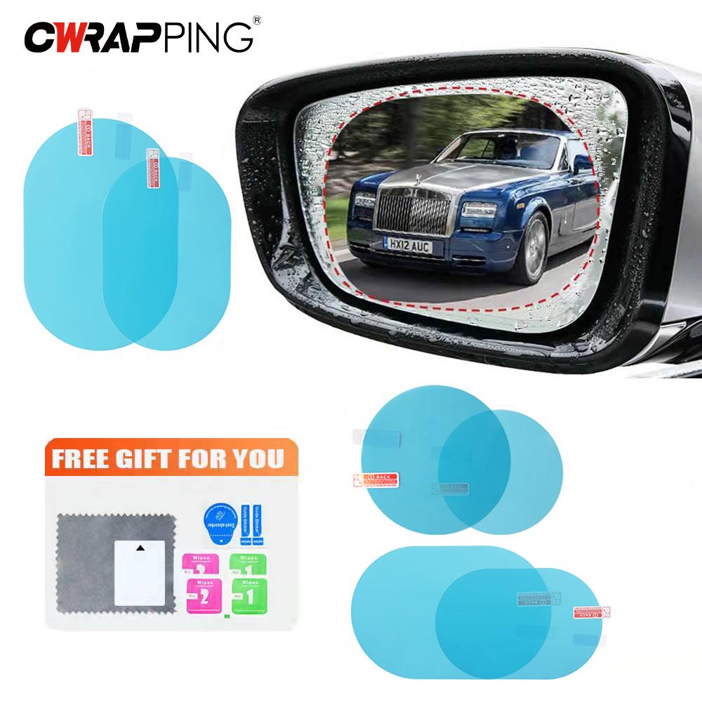 Car Rainproof Anti Fog Sticker Car Rainproof Film Clear Window Waterproof Film for Car Motorcycle Mirrors Film Accessories