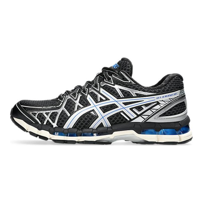 Asics Gel Kayano 20 Black Silver Blue Unisex Sneakers Pure-Silver 1203A388-001