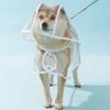Impermeable Transparente para Perro con Capucha Chaqueta Impermeable Moderna Ligera Abrigo para Mascota Pequeño