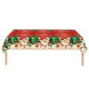 Plastic Christmas Tablecloth Snowman Snowflake Disposable Disposable Tablecloths Bronzing Table Decoration Table Cover Christmas