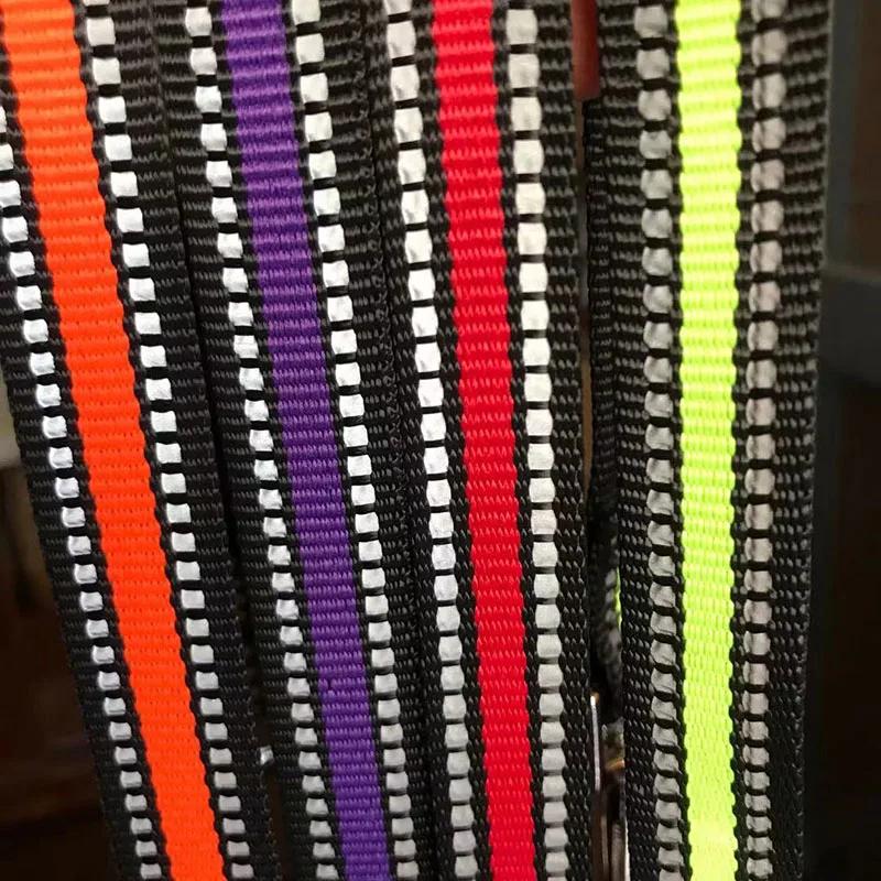 Strapazierfähige Nylon Reflektierende 1,2M Haustier Hund Leine Spaziergang Training Leine Katzen Hunde Geschirr Halsband Leinen Gurt Gürtel Seil