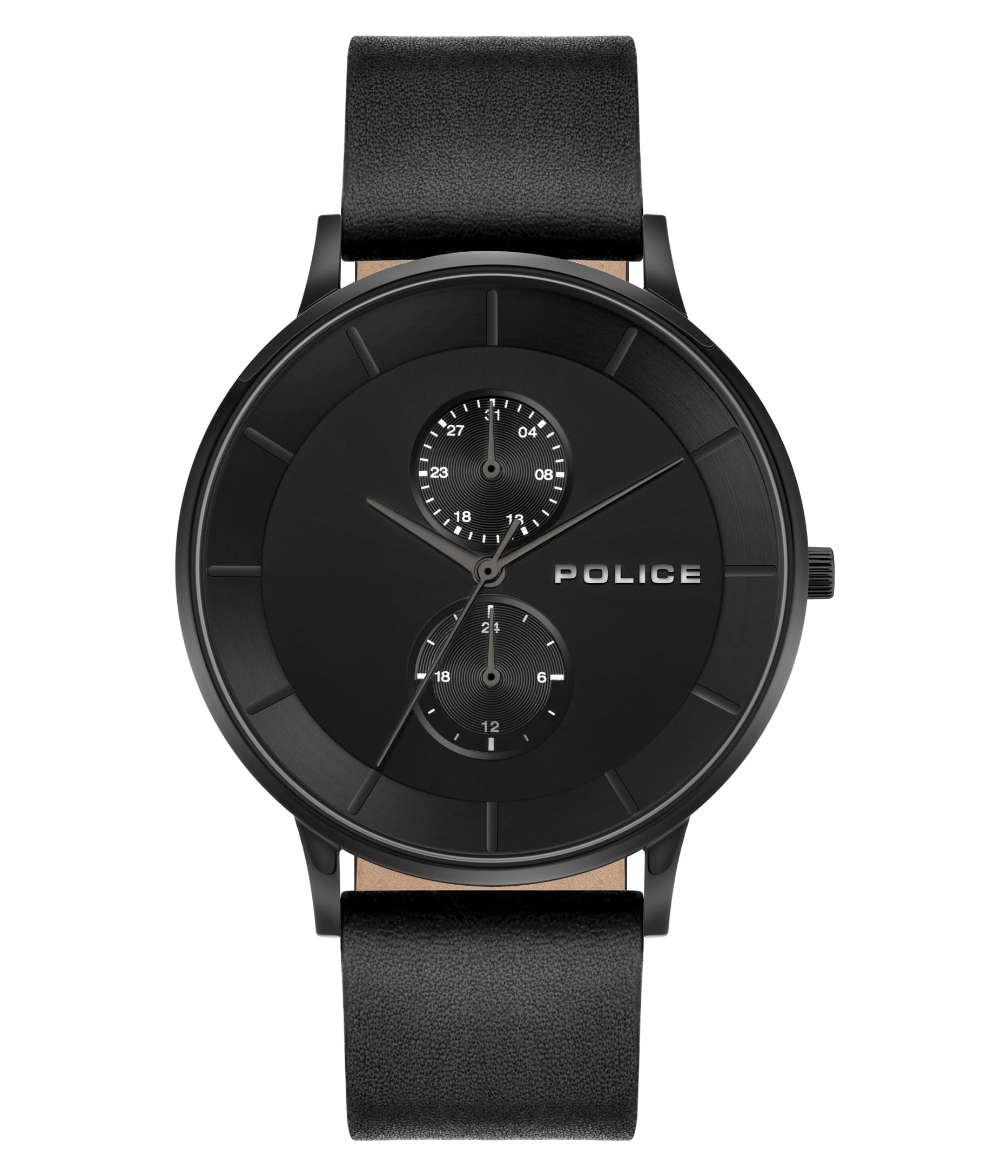 Watch BERKELEY Black Dial Leather Strap [POLICE][Authentic] Men s 15402JSB/02B чёрный