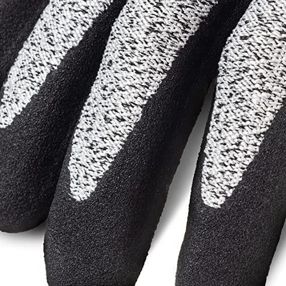 Heavy Duty Cut Proof Work Gloves 13 Gauge Breathable Reinforced Thumb for Glass Manufacturing Metal Fabrication Automotive