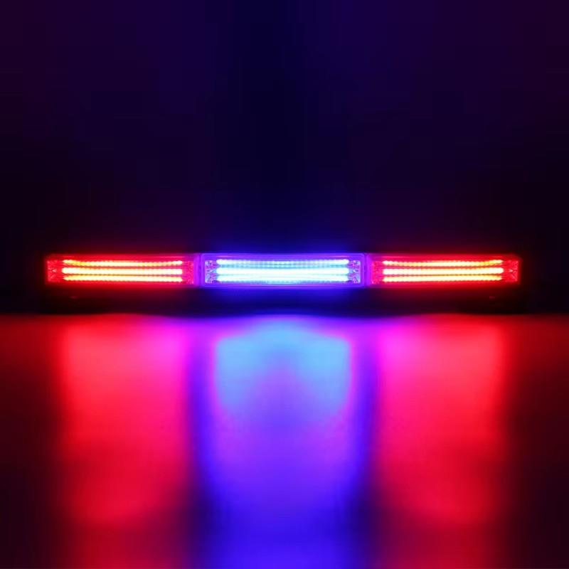 13 Inches Vehicle Warning LED Strobe Light Bar Traffic Emergency Flashing COB Light Bars Waterproof Hazard Flashlight for Trucks