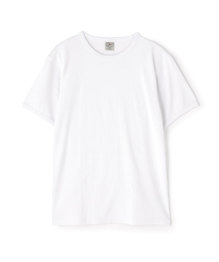 AVIREX DAILY RIB CREWNECK TEE 6143502 Men's S White