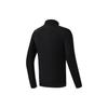 FILA Solid Color Logo Design Stand Collar Fitness Knitted Jacket Men Jacket Deep-Black A11M331502ABK