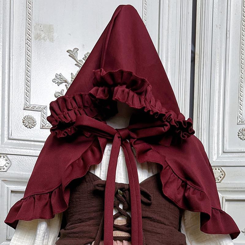 Czerwony Kapturek Szal Dopasuj Dziewczynka Dziewczynka Pastoralna Kopciuszek Odzież Dziecięca Peleryna na Halloween Boże Narodzenie