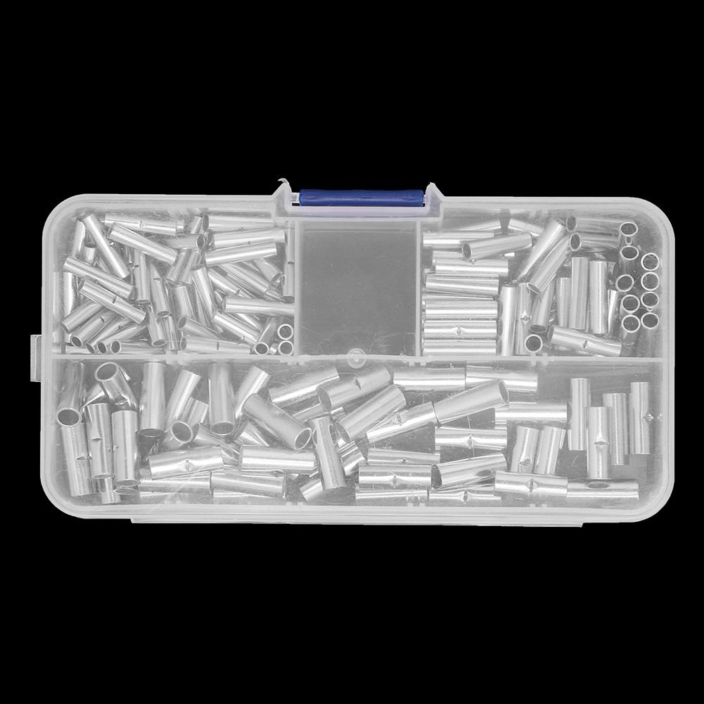 150 Piece Bare Non Insulated Butt Connector Splice Wire Terminal Kit