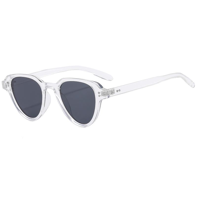 

Cycling Mi Nail Small Frame Sunglasses Fashion Oval Frame High Grade Sun Glasses Street Shooting Versatile Glasses Female прозрачный