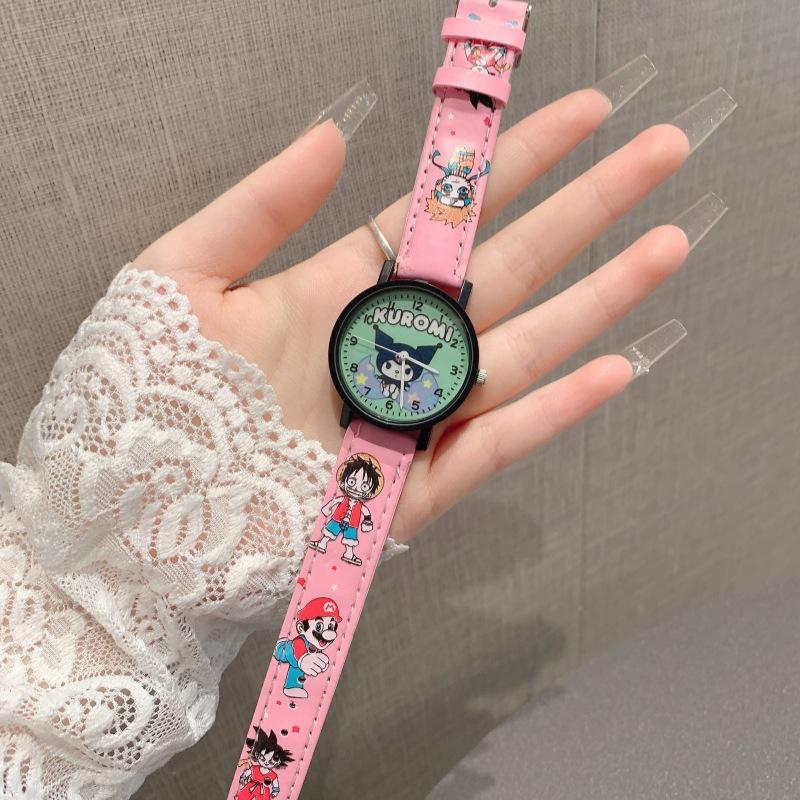 High-Value Animation Cartoon Children Cute Boy Girl Belt Quartz Watch Generation