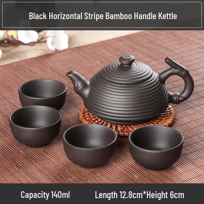 Small Capacity Yixing Xishi Pot: Handmade Purple Clay Teapot with Filter - Antique Style Kung Fu Tea Set
