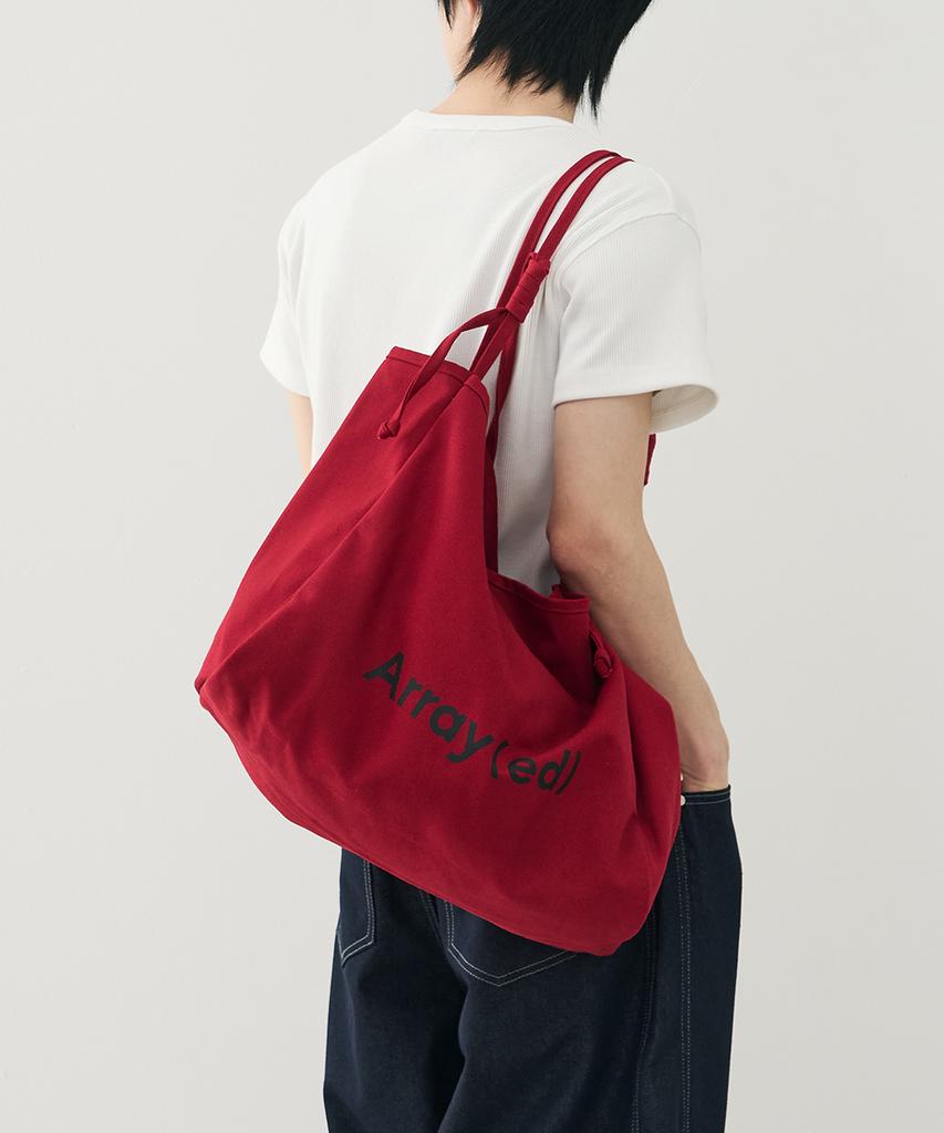 Arrayed Essential Canvas Shopper Bag [Blue]