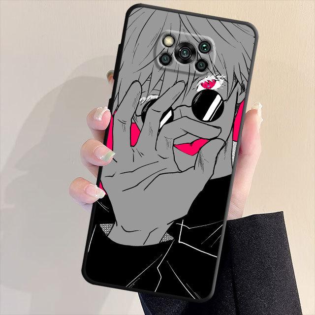 Silikon Handyhülle für Samsung Galaxy S23 S22 S20 S21 Note 20 Ultra 10 Plus 8 9 Niedliche Cartoon Jujutsu Kaisen Hüllen Taschenhülle