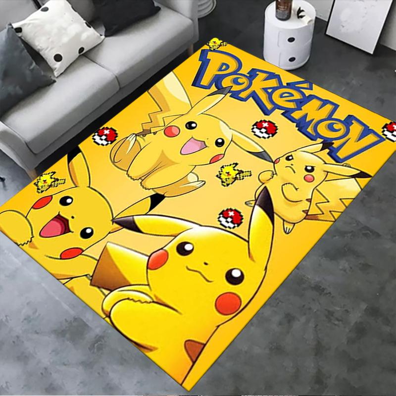 2025 New Pokemon Carpet Rug for Living Room Bedroom Home Sofa Decoration,Kids Play Non-slip Floor Mat76