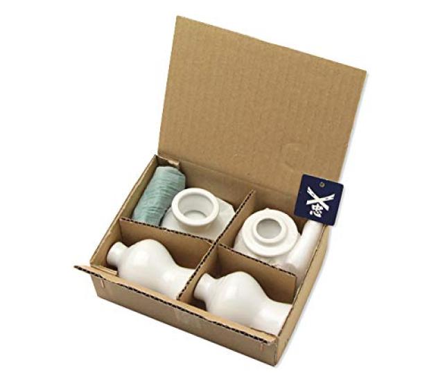 Ise - Miyachu - [Shinto altar set] Shinto altar offering set [Earthenware set, 4 inches] [With Miyachu tag]