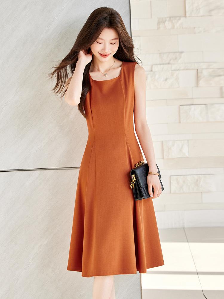 Elegant Summer Sleeveless Vest Dress - Women's Slimming Formal Bodycon Fashion
